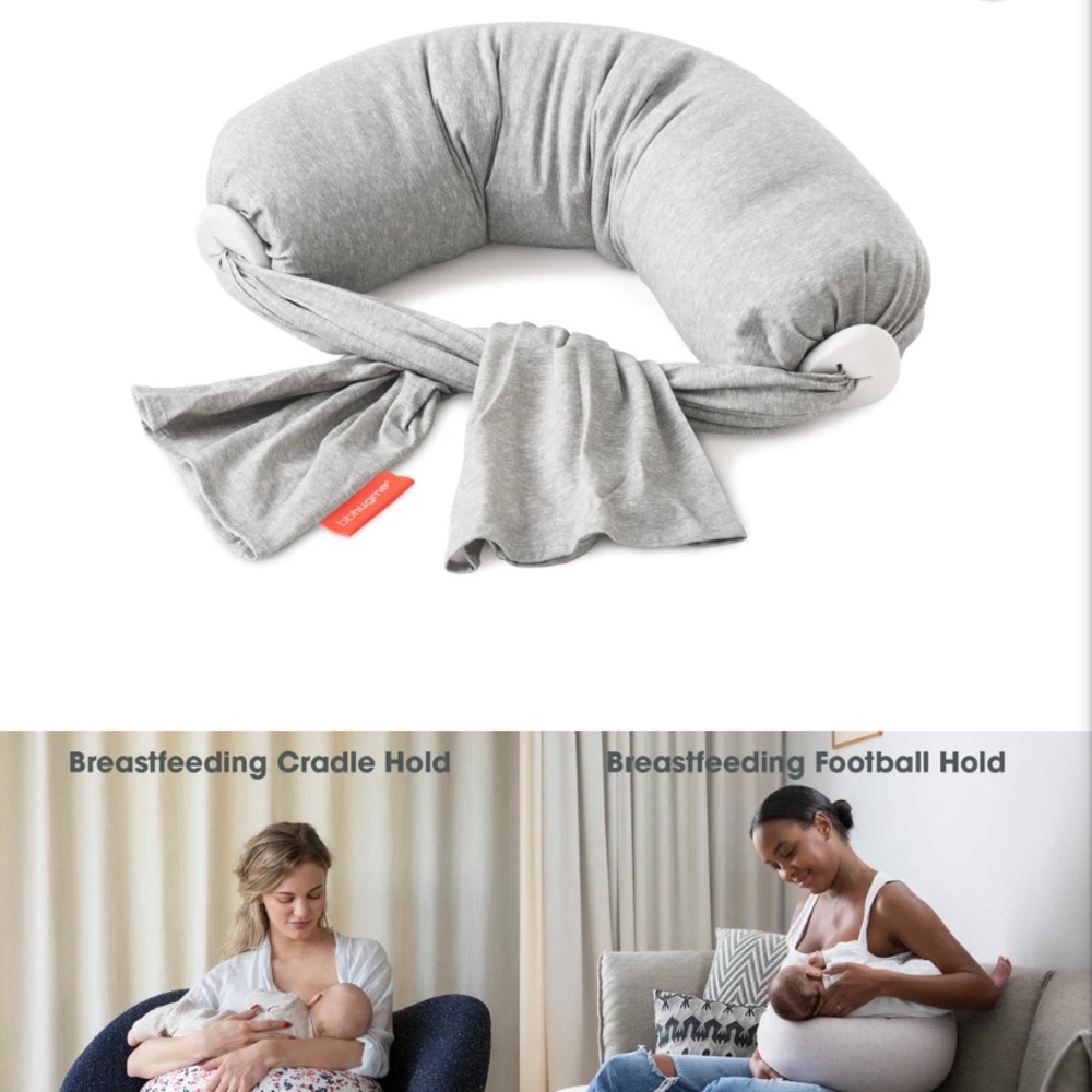 Bbhugme Nursing Pillow - Grey Melange Color